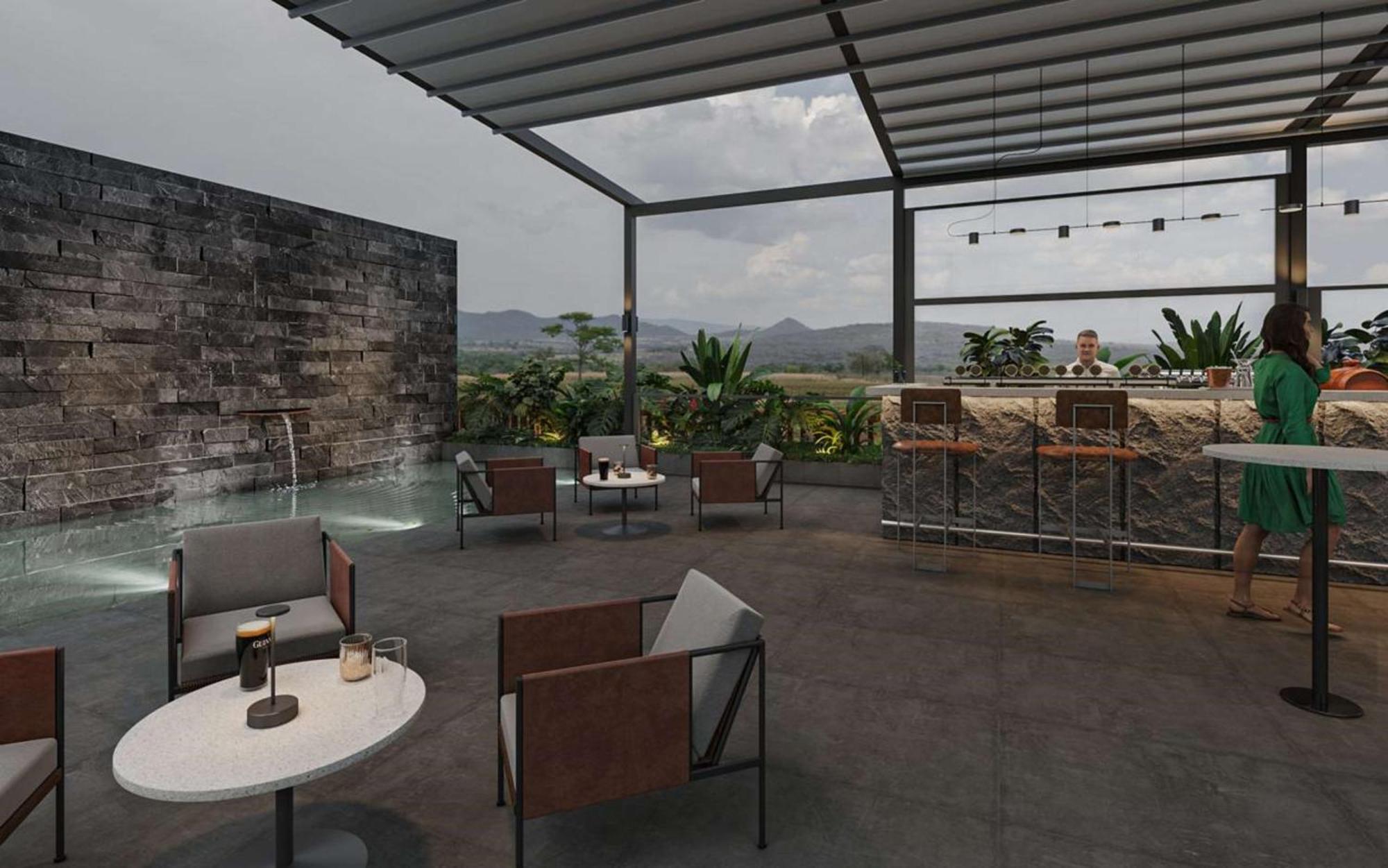 Radisson Resort And Spa Lonavala Exterior photo 3D rendering of a rooftop bar